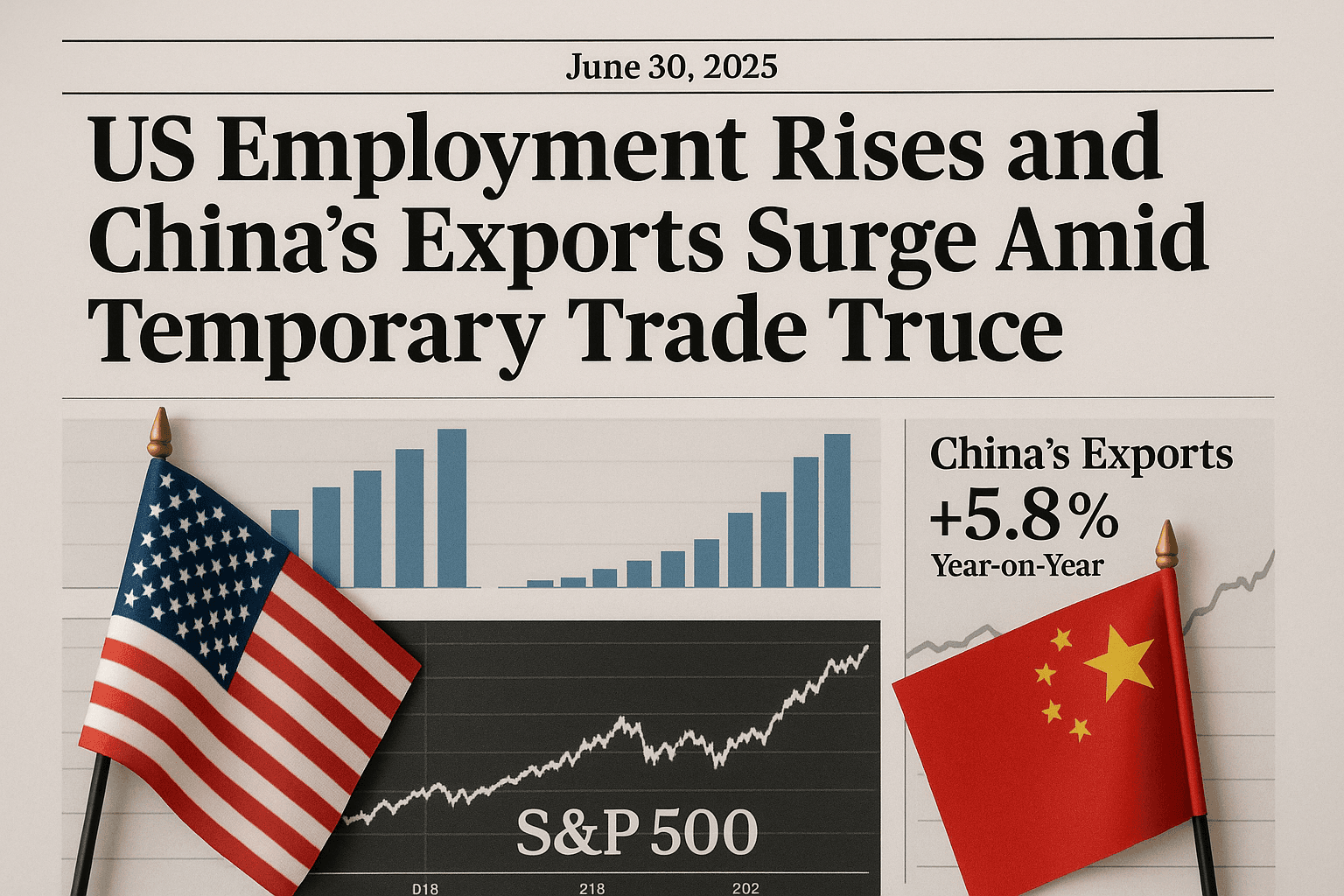 US Employment Rises and China’s Exports Surge Amid Temporary Trade Truce